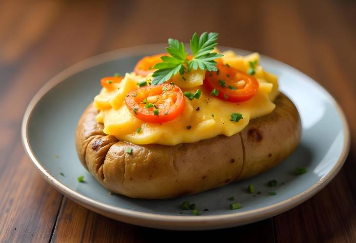 Simple and Rustic Baked Potatoes Golden, Crispy Perfection